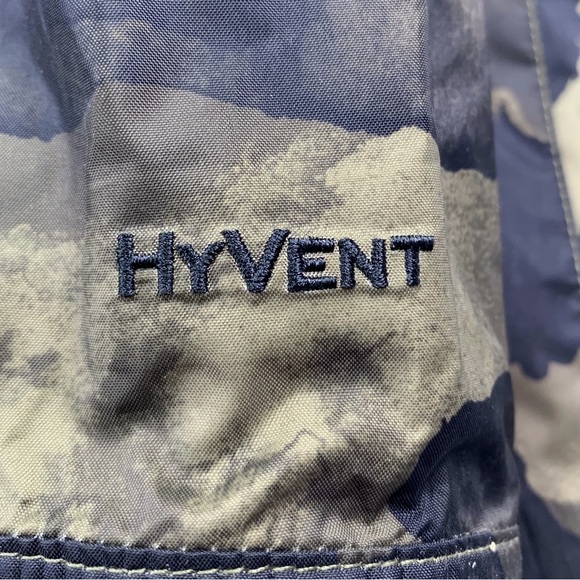 The North Face HyVent Melina Rain Hooded Jacket L Camouflage Waterproof Outdoor - Picture 8 of 15